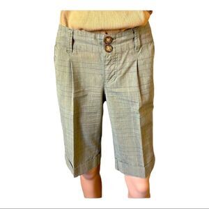 DKNY Jeans Petites Plaid Bermuda Shorts Sz 6P
